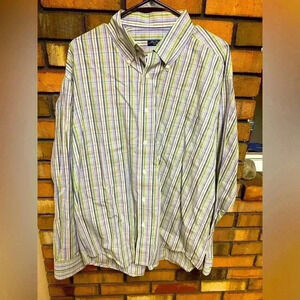 Alan Flusser Men’s Golf Button Up Dress Shirt